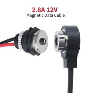 2.8A 12V 방수 회로 자기 충전 커넥터 케이블 웨어러블 Deivce 용 남성 여성 안티 숏 마그네틱 헤드 날짜