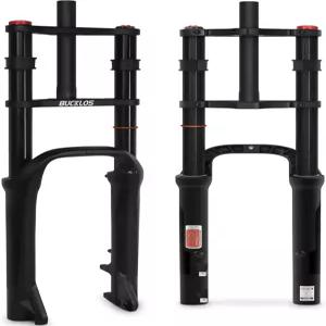 버클로스 26인치 x 4.0 뚱뚱한 타이어 바이크 서스펜션 에어포크 더블 숄더 1 1/8 MTB QR 9 135mm 여행용