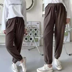 [라일리여성의류] Rly 양기모 스판덱스 입기훌륭한 걸스 밴드 조거 트라