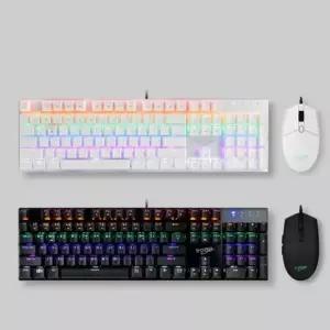 키보드 마우스 세트 게이밍 기계식 LED 멀티