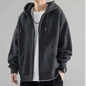 남성용 봄가을 후드 집업 바람막이 점퍼 야상 청자켓 데일리 아우터