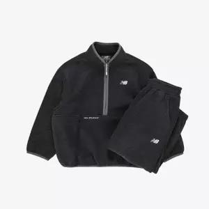 뉴발란스키즈(NB Kids) BOGLE CREW플리스 아노락 우븐 팬츠 셋업 NK9YG1104U(17)Dark Gray