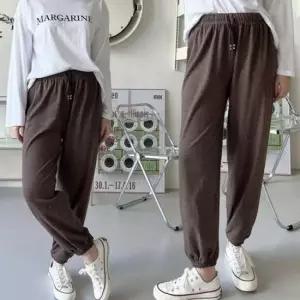 양기모 스판덱스 입기훌륭한 걸스 밴드 조거 트라우저 트레이닝세트 운동복 여성용 추리닝