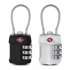 TSA인증 소프트젤 와이어 번호키 캐리어 열쇠 자물쇠/캐비넷/가구/서랍/책상/창고/비밀/번호/다용도/여행