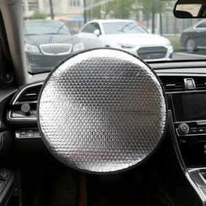 자동차 핸들 햇빛 가리개 커버 범용 열 반사 보호대 여름용 내부 액세서리