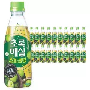 웅진 초록매실 스파클링 제로 350ml 20개