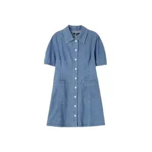 [LAP] 퍼프 소매 슬림 해지 데님원피스 AR2DO562 898401