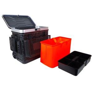 그린묵 낚시 살림통 쿨러 검은색 낚시아이스 고품질 박스 필수품 조끼 없음 알루미늄