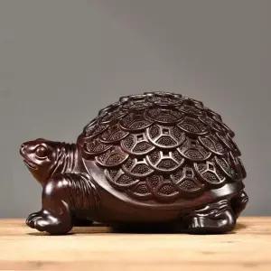 거북이 KOT417D4 장식품 소품 형 나무거북이 풍수 인테리어
