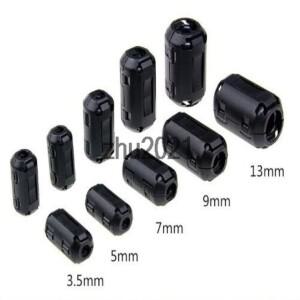 10pcs TDK 3.5mm/5mm/7mm/9mm/11mm/13M 호환m 자기 링 클립 온 RFI EMI 필터 페라이트 코어 주변 검정색 회