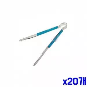 [에이치플러스몰]WL 블루 스텐 다용도 집게 대 x20개 요리집게 다용도집게