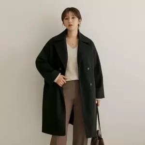 [하프클럽/]라토우 트렌치 스트랩 누빔 코트