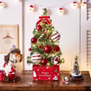 해피 롤리팝 60cm 스카치 눈꽃 트리 풀세트(전구포함)