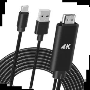 티비미러링 핸드폰 미러링케이블 충전 USB Type-C타입 to HDMI 4K