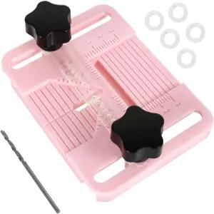 귀걸이용 폴리머 클레이 드릴 가이드 지그 비트가 있는 구멍 뚫기 도구 키트 측정 눈금자 예비 아크릴