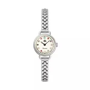[신세계라이브쇼핑]로즈몽 RS45-03MT 하이브리드 티 로즈 라운드 여성 메탈 손목 시계