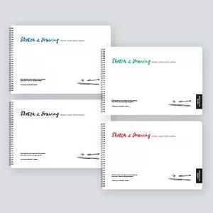 스케치 드로잉노트 A4 사이즈 가로형 스프링