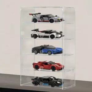 레이싱 자동차 미니피규어 장식 박스 디스플레이 액세서리 모델 카 대시