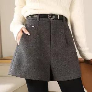 날씬핏모직큐롯팬츠/치마바지 mde2302685