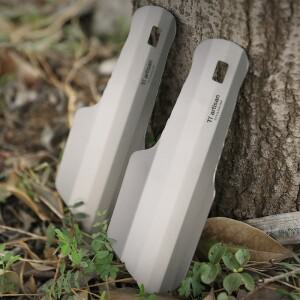 Tiartisan 티타늄 부식 방지 정원 핸드 삽  야외 캠핑 하이킹 배낭 여행  미니 소형 초경량 휴대용 손수레