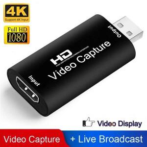 HDMI 호환 4K 1080p USB 2.0 비디오 캡처 카드 게임 그래버 레코더 PS4 DVD 카메라 녹화 PC 라이브 스트리