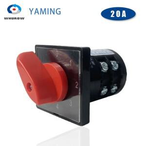 로터리 캠 스위치  2 극 실버 접촉  전기 전동 선택기 제어  제조 공장 HZ5B-20/2  20A  4 포지션