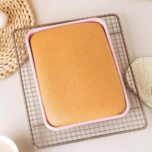 미스 시시 논스틱 카본 스틸 베이킹 트레이 오븐 가정호환용 케이크 롤 딥  핑크색 유럽 스타일 주방 도구