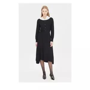 [하프클럽/]레이어드 카라 울 블렌드 니트 원피스 SAKO03411