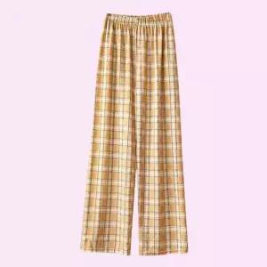여름 체크 패션 바지 롱바지 화이드 홈웨어 휴가 WFLRAW7