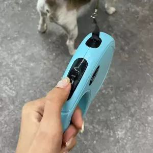 강아지 산책 자동 리드줄 블루 5m