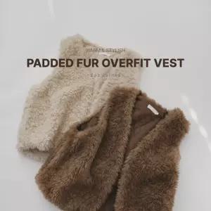 [하늘바라기]포근한 하루 오버핏 퍼 베스트