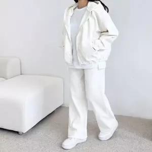 [하프클럽/]여성 겨울 기모 안감 코듀로이 후드집업 팬츠 세트