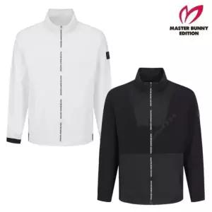 MASTER BUNNY 여성 메쉬 블록 로고 집업 후드 점퍼 411E1JP201