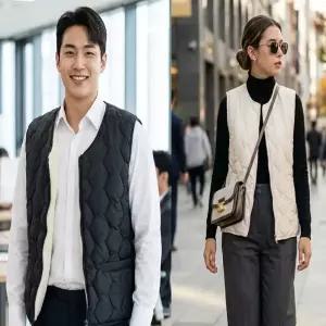 남녀 누빔 양털 패딩조끼 데일리룩 러닝 경량 베스트