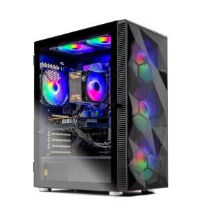 스카이테크 게이밍 스톰 데스크톱 PC, Ryzen 7 5700 3.7GHz(4.6GHz), NVIDIA RTX 5060 Ti 8GB, 1TB NVMe SSD, 16GB DDR4 RAM 3200, 650W 골드 PSU, Wi-Fi, Win 11