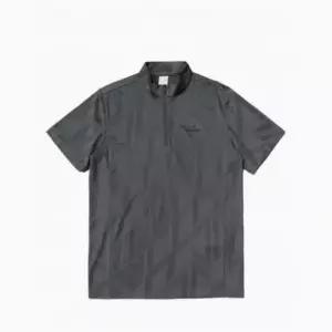 [아이더]ESSENTIAL 에센셜 자카드 반팔짚업 티셔츠_A DMM24201 702109