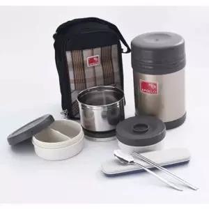 현이몰 아폴로 보온 도시락통 세트 찬합 런치 박스 1600ml 보온죽통 보온도시락세트 보온보냉도시락