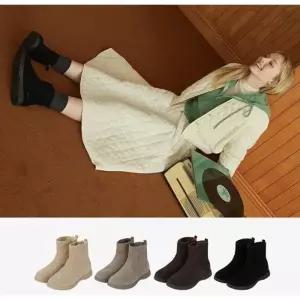 슈즈MARINA 여성 부츠 밴딩 소가죽 스웨이드 키높이 장화 4종택1 08091QCW2148688