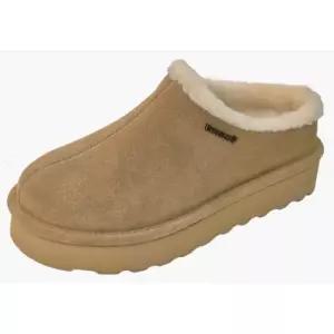 슈즈 IZZY PLATFORM LO 여성 소가죽 양털 플랫폼 뮬 슬리퍼 K3323243RDW2149141