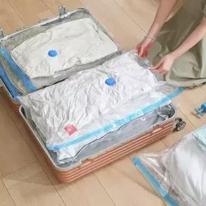 여행용 속옷 양말 여벌 옷 의류 진공 압축팩 S 50x35)