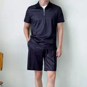 블레오 남자 반집업 카라 반팔 반바지 세트 DM251216175