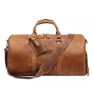 [선물증정] 힐링그래스 헌터 소가죽 보스턴백 스포츠 가방 HGSG0184BR