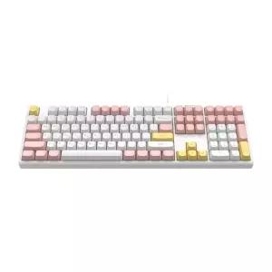 MK108 베이비핑크 키판 배그전용키보드 노트북 키보드 키보드판 알록달록키