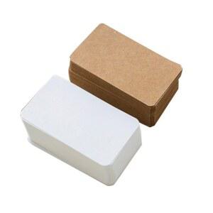 카드 놀이 하드 화이트 메시지 액세서리 종이 게임화이트 우노 게임용 52x90mm