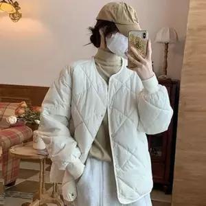 [라일리여성의류] Rly 베이직 여성 경량 패딩 라운드 여자 경량 패딩