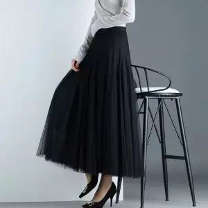 (스타일하우스) 스커트 치마 SK 망사 쉬폰 롱