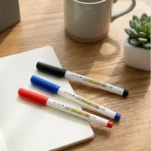 모닝글로리 마이펜 1mm 네임펜 유성 매직 1다스 3컬러