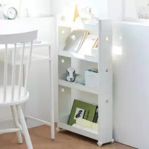 슬림 틈새 트롤리 선반 3단 진열대 세탁실 18cm