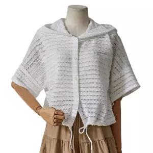 포커스 물결줄지 후디 가디건_FM5D3KC3221 327199