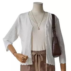 포커스 여름 네모망 가디건_FM5C3KC3124 327428